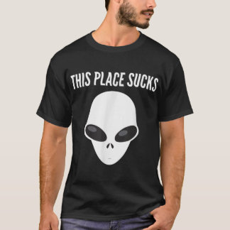Ställe suger Alien Head Utomjordingars Lazy Hallow T Shirt
