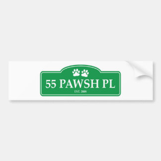 Ställebildekal för 55 Pawsh Bildekal