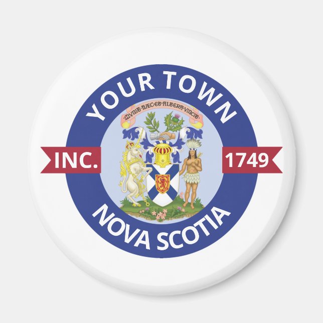 Ställen i Nova Scotia - Personlig Magnet (Framsidan)