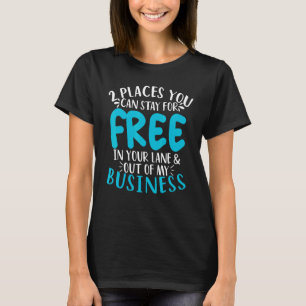 Ställen kan du stanna gratis i din körbana utanför t shirt