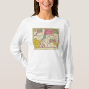 Ställen som antecknas i de fem bokarna av Moses T-shirt