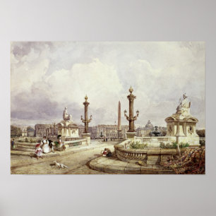 Stället de la Concorde, c.1837 Poster