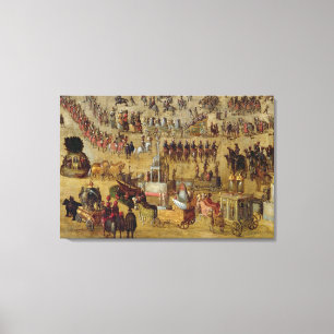 Stället Royale och carrouselen i 1612 Canvastryck