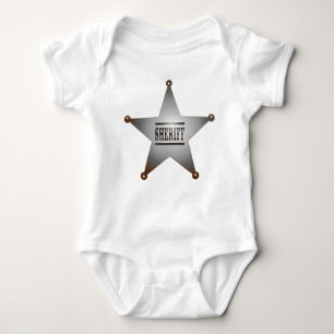 Ställföreträdande Bodysuit för sheriffpolisbaby T Shirt