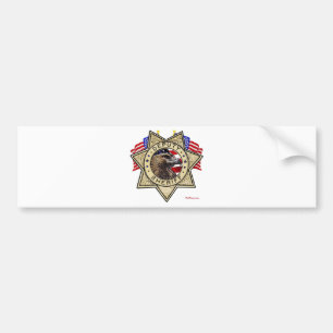 Ställföreträdande emblem för sheriff bildekal