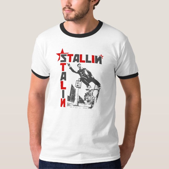 Stallin Stalin Retro Tshirt Tee Shirt (Framsida)