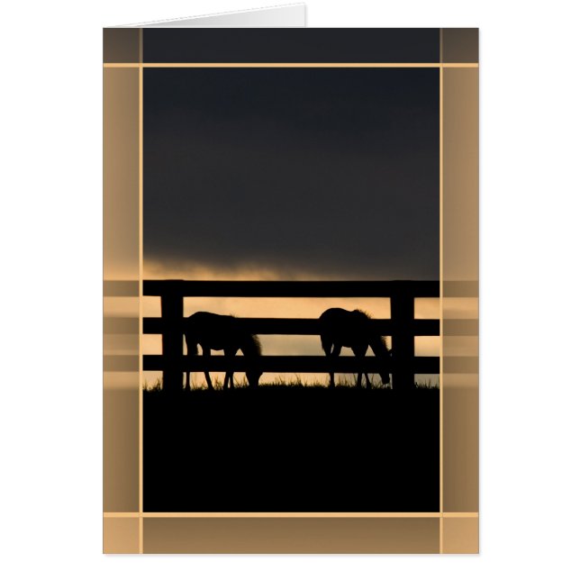 Stallion Farm Inkommande storm Hälsningskort (Framsidan)