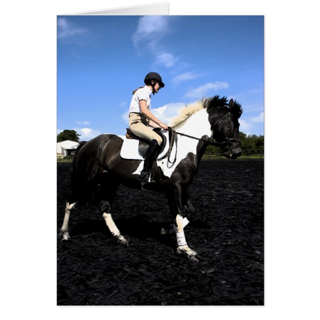 Stallion fresco Card Hälsningskort (Framsidan)