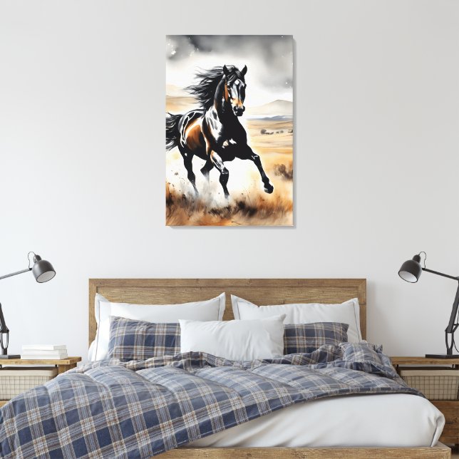 Stallion in Full Stride Canvastryck (Insitu (sovrum))
