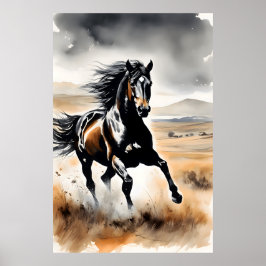 Stallion in Full Stride Poster