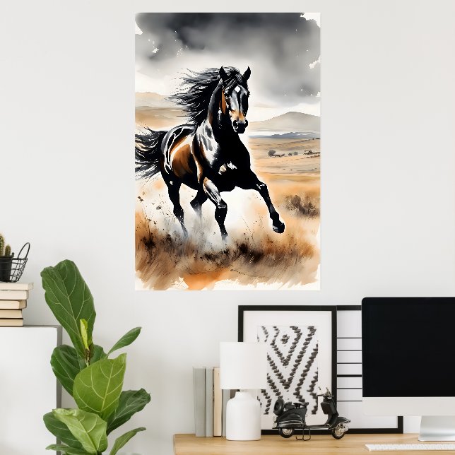 Stallion in Full Stride Poster (Hemmakontoret)