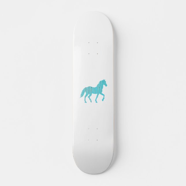 Stallion, senangsilhuett mini skateboard bräda 18,5 cm (Framsida)