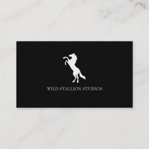 Stallion (vit) visitkort
