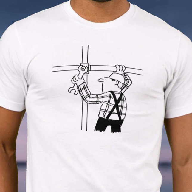 Ställningsbyggare reser ställningar t shirt (Skapare uppladdad)