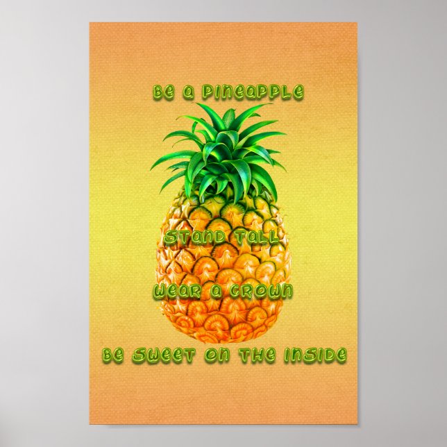 Ställtallananas Poster (Framsidan)