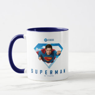 Stålmannen på flygplanet mugg