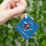 Stålmannen på flygplanet nyckelring<br><div class="desc">Ta med dig till himmel med den ultimata symbolen för heroism! Den här dynamiska supermansdesignen har den legendariska kryptonska som brinner genom hans ikoniska S-sköld, först framåt, ögon som är låst på rättvisa. Med en levande blå bakgrund med fluffa moln fångar teckningen supermans ostoppbara energi under fullt - redo till...</div>