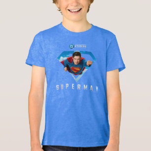 Stålmannen på flygplanet t shirt