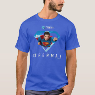 Stålmannen på flygplanet t shirt