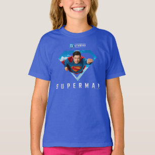 Stålmannen på flygplanet t shirt