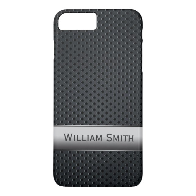 Stålrandigt mörkt metall Case-Mate iPhone skal (Baksida)