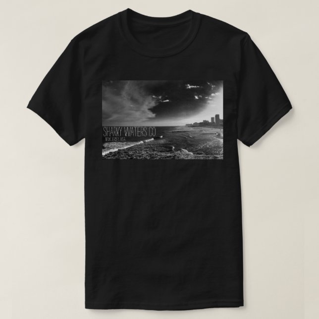 Stålsätta bildutslagsplatsen för pir B&W Tee (Design framsida)