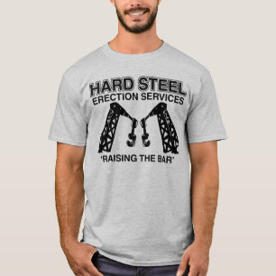 Stålsätta hårt uppförande servar t-shirt
