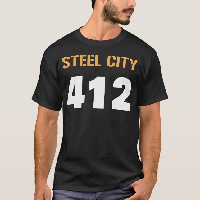 STÅLSÄTTA STAD 412 TEE (Framsida)