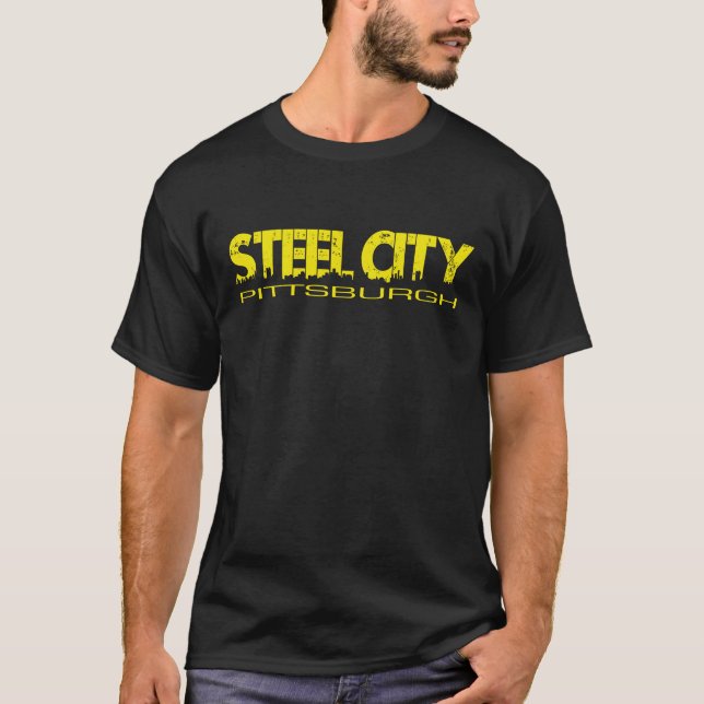 Stålsätta staden Pittsburgh - manar & kvinna T Shirt (Framsida)