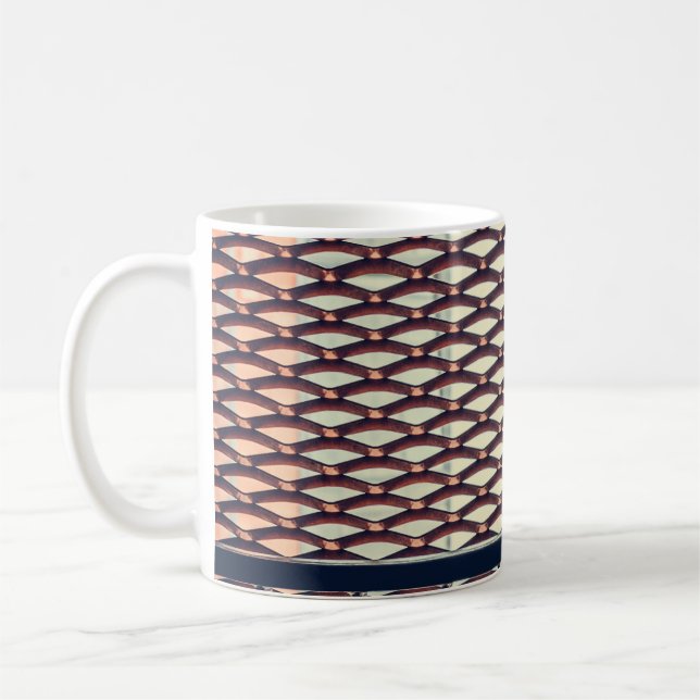 Stålstängsel av grått kaffemugg (Vänster)