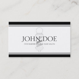 Stålstiltråd/vit/Silver Visitkort