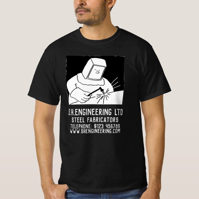 Ståltillverkning eller tillverkning t shirt (Framsida)