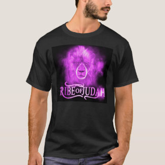 Stam av Judah - svart & lilor T-shirt