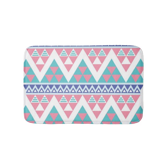 Stam- aztec färgrikt mönster badrumsmatta (Framsidan)