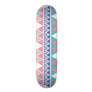 Stam- aztec färgrikt mönster mini skateboard bräda 18,5 cm