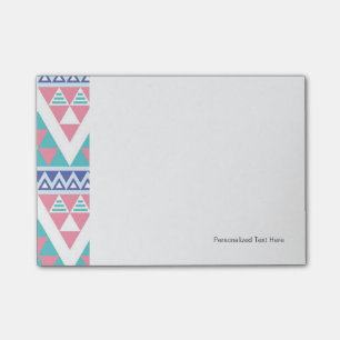 Stam- aztec färgrikt mönster post-it block