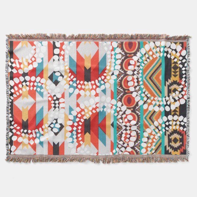 Stam- Aztec kastfilt Filt (Framsidan)