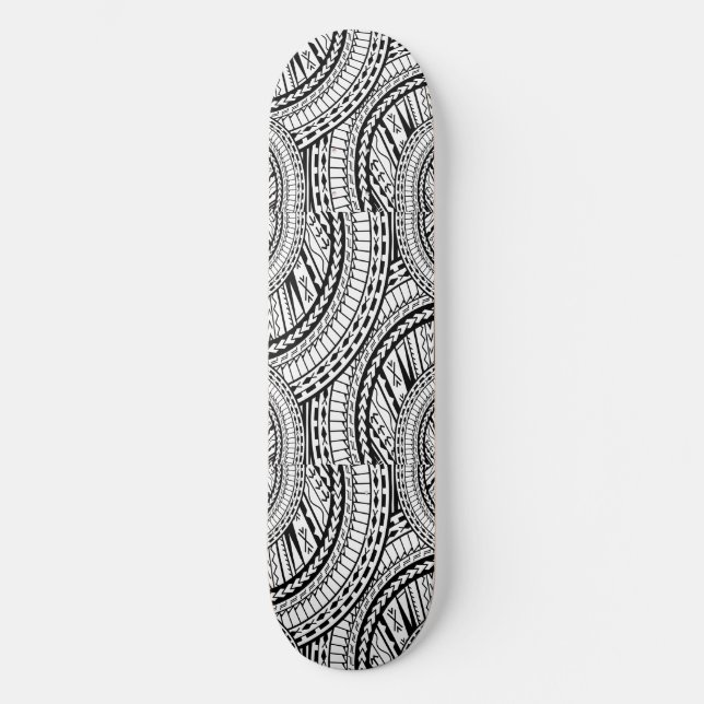 Stam- Aztec konst Skateboard Bräda 21,5 Cm (Framsida)