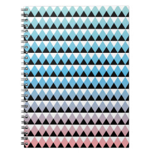 Stam- Aztec Ombre mönster Anteckningsbok Med Spiral