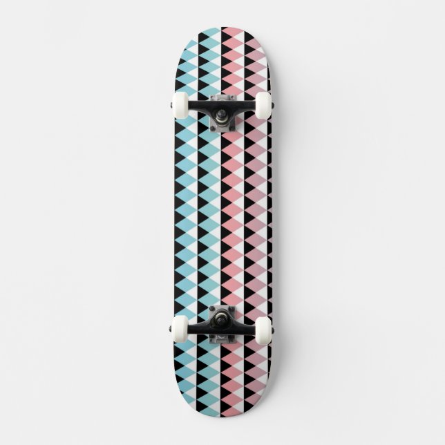 Stam- Aztec Ombre mönster Old School Skateboard Bräda 18 Cm (Framsida)