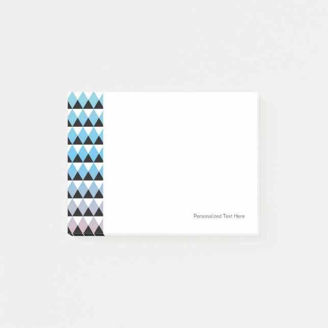 Stam- Aztec Ombre mönster Post-it Block (Framsida)