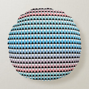 Stam- Aztec Ombre mönster Rund Kudde
