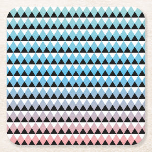 Stam- Aztec Ombre mönster Underlägg Papper Kvadrat