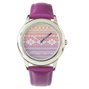 Stam- aztec ombremönster armbandsur