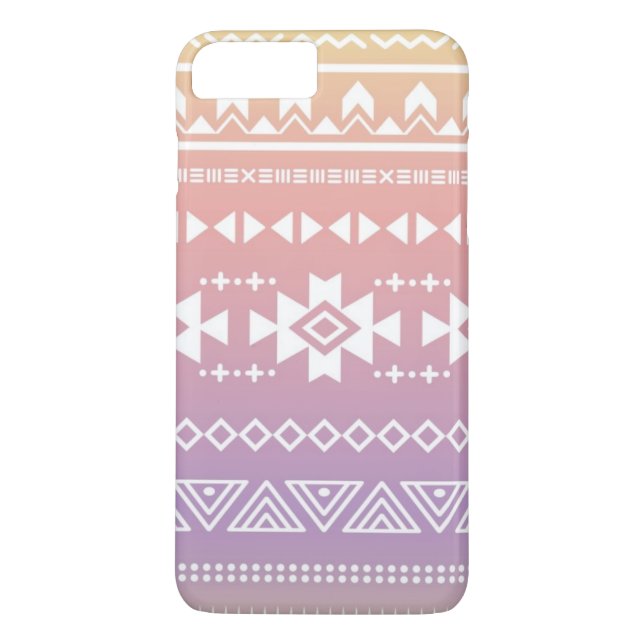 Stam- aztec ombremönster Case-Mate iPhone skal (Baksida)
