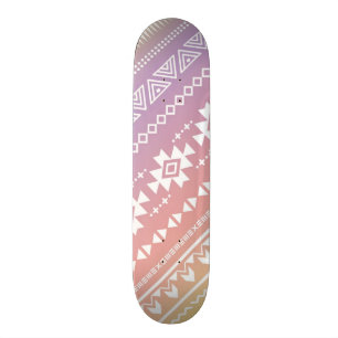 Stam- aztec ombremönster skateboard bräda 21,5 cm