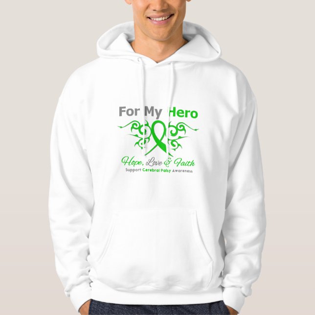 Stam- bandhjälte för cerebral Palsy Sweatshirt Med Luva (Framsida)