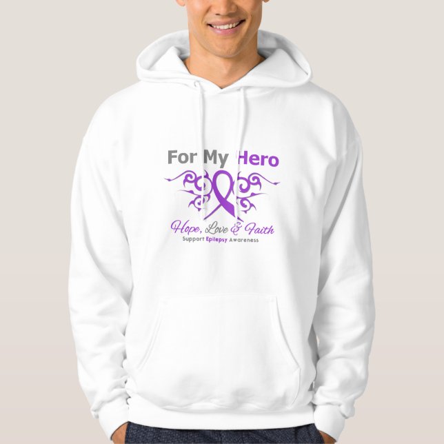 Stam- bandhjälte för epilepsi sweatshirt med luva (Framsida)