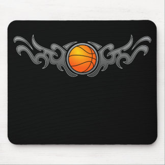 Stam- basket flammar grå färg Mousepad Musmatta