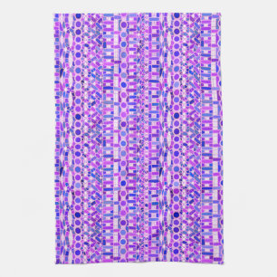 Stam- Batik - skuggar av violetta lilor Kökshandduk